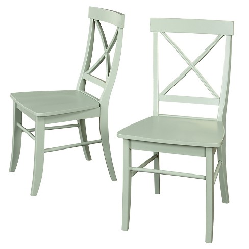 Green best sale kitchen chairs