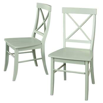 Set of 2 Albury Cross Back Dining Chairs - Buylateral