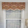RLF Home Vivaldi Provence Pleated Ruffle Nature-Inspired Bird Motifs No Header Luxurious Home Decor Valance 50" x 14" - 2 of 4