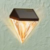 Collections Etc Unique Solar Powered Diamond Shadow Lights - Set of 4 - 3 of 3