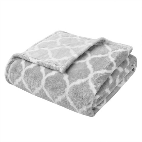 60x70 Oversized Ogee Throw Blanket Gray - Madison Park : Target