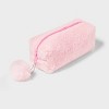 Pencil Pouch Pink Faux Fur - up&up™ - 3 of 4