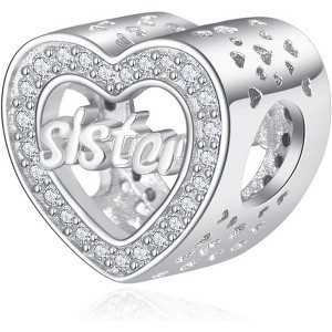 Sterling Silver Dangle Charm Beads for Women - DIY Pendants for Bracelets & Necklaces, Jewelry Gifts - 1 of 4