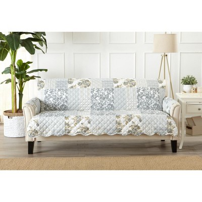 Reversible Stitched Patchwork Sofa Furniture Protector - Great Bay Home