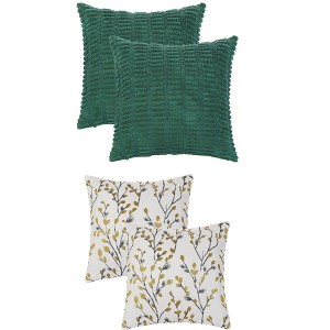 REGALWOVEN 4 Pcs Modern Soft Decorative Throw Pillow Covers 18" x 18" - 1 of 4