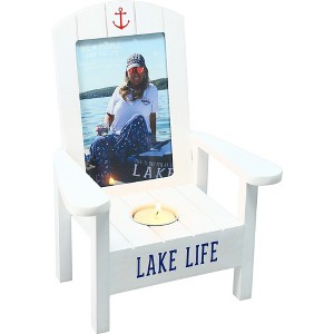 Pavilion Gift Company - Lake Life - Tealight Photo Frame (Holds 4" x 6" Photo) - Single Image Frames - 1 of 4