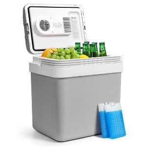 AstroAI Electric Cooler 26 Quart (24 L), 12V DC Car Cooler Fridge for Travel, Camping with 2 Ice Packs - 1 of 4
