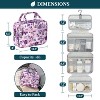 PAVILIA Hanging Toiletry Bag Travel Women Men, Foldable Cosmetic Organizer, Water Resistant Makeup Accessories Essentials Kit - 2 of 4