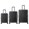DUKAP Airley 3pc Lightweight Hardside Spinner Luggage Set - Black - 2 of 4