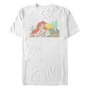 Men's The Little Mermaid Ariel Retro Movie Logo T-Shirt - 1 of 4