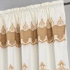 RT Designers Collection Debbie Macrame Construction 3" Rod Pocket Curtain Panel Beige/Gold - 4 of 4