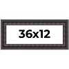 PosterPalooza | Panoramic 3.5" Wide Ornate Black Frame - UV Acrylic, Foam Board Backing, Hanging Hardware - 2 of 4