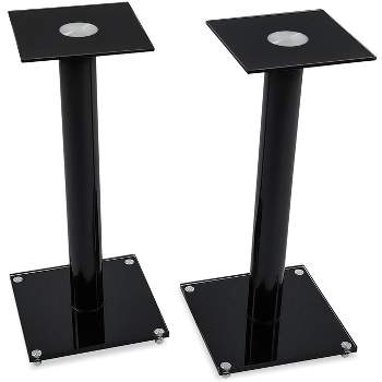 Mount-It! Speaker Floor Stands | Set of Two Stands | 22 Lbs. Weight Capacity | Black