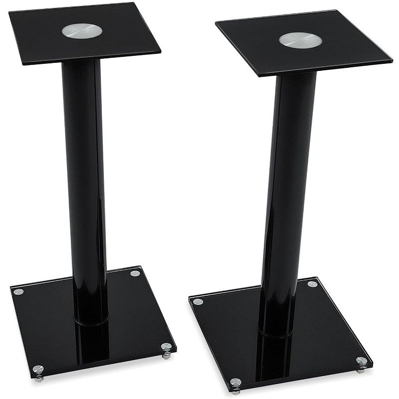 Mount-It! Speaker Floor Stands | Set of Two Stands | 22 Lbs. Weight Capacity | Black, 1 of 10
