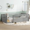 Twin Size Floor Bed with Fence for Bedroom - 3 of 4