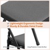 Nasitip Folding Chairs, Linen Padded Foldable Chair Set, Heavy Duty Metal Folding Chair with Soft Cushion and Back - 3 of 4