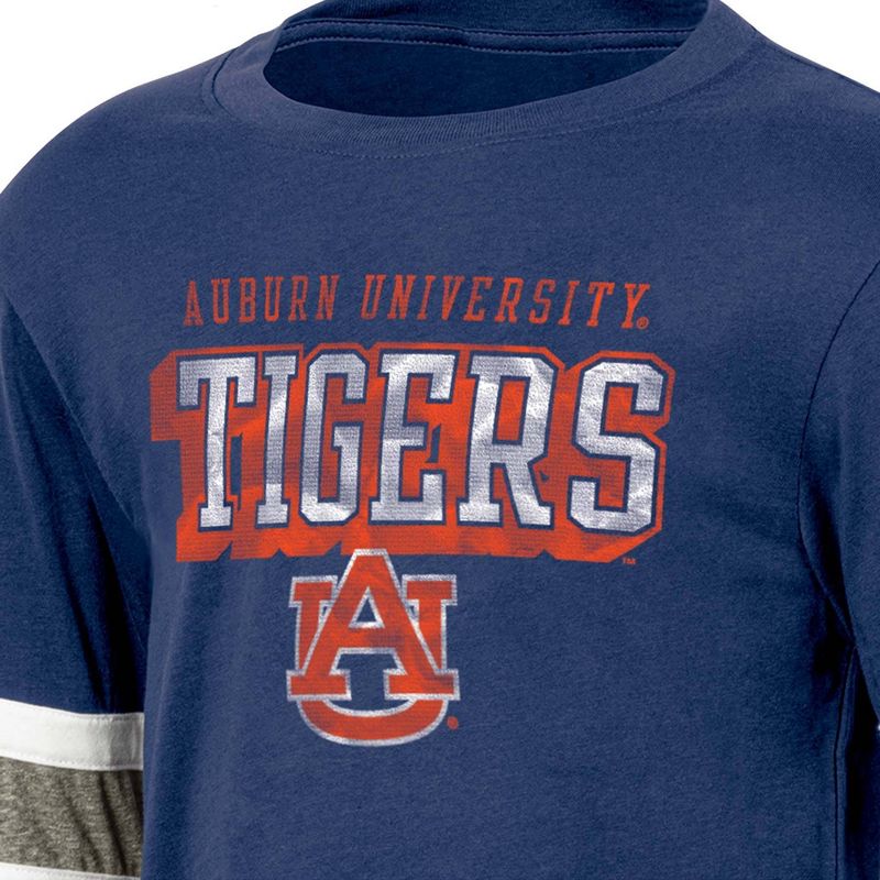 NCAA Auburn Tigers Boys&#39; Long Sleeve T-Shirt, 3 of 4