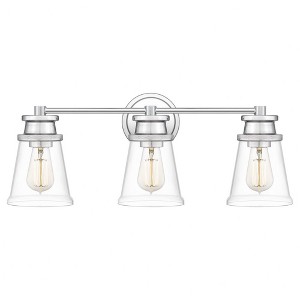 Quoizel Lighting Haverfield 3 - Light Vanity in  Polished Chrome - 1 of 4