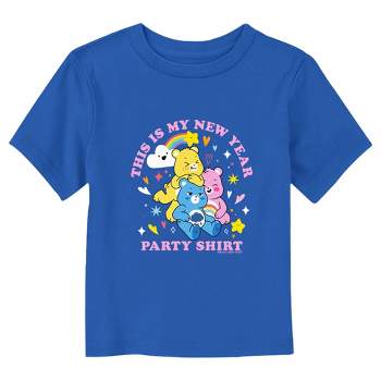 Care Bears My New Year Party Shirt  T-Shirt - Royal Blue - 4T