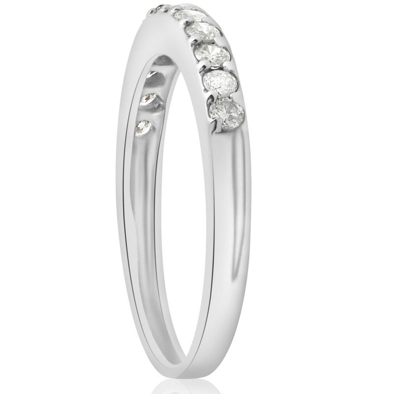 Pompeii3 1/2ct SI Diamond Wedding Ring White Gold Anniversary - Size 7.5, 2 of 6