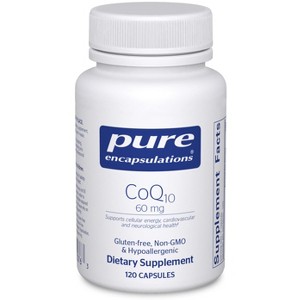 Pure Encapsulations CoQ10 60 mg - for Energy, Antioxidants, Brain and Cellular Health, Cognition, and Cardiovascular Support* - 1 of 4