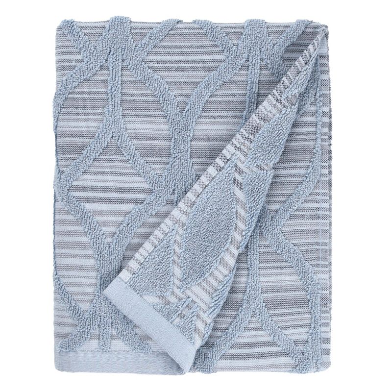 Alev Jacquard Bath/Hand Towels Set Blue - Linum Home Textiles, 3 of 4