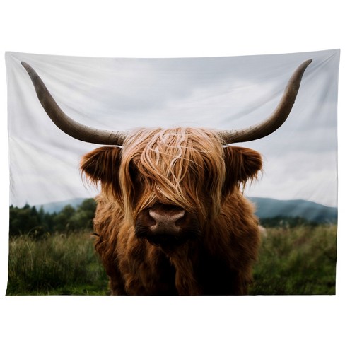 Cow Bedroom Tapestry Picture Wall Decoration Highland Cow Print