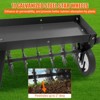 40-Inch Tow Behind Spike Aerator with Galvanized Steel Tines, Soil Penetrator with Extra-Wide Tow Bar with Adjustable Handle for Farm - 3 of 4