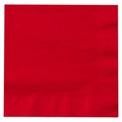 50ct Red Lunch Napkin