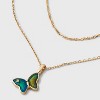 Bella Uno Bellissima 14K Gold Dipped Butterfly Moodstone Multi-Strand Necklace - Gold - 4 of 4