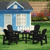 WestinTrends Malibu Kids 5-Piece HDPE Outdoor Square Patio Dining Table and Chairs Set - 2 of 4