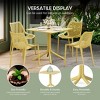 WestinTrends Playa 31.5" Square Plastic Outdoor Patio Dining Table for 4 - 4 of 4
