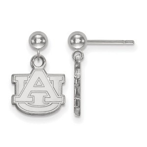 Black Bow Jewelry 14k White Gold Auburn Tigers NCAA Dangle Earrings - 1 of 3