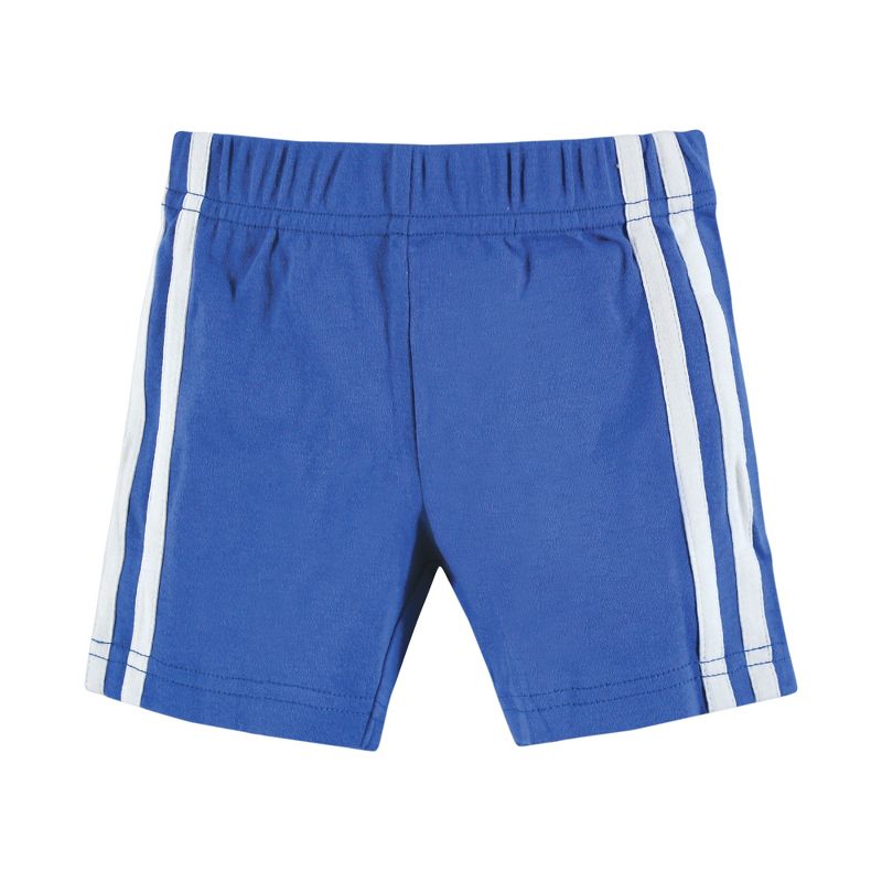 Hudson Baby Boy Shorts Bottoms 4-Pack, Blue, 3 of 7