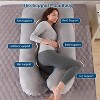 LISM U Shaped Maternity Full Body Pillow for Women with Hip,Back Pain Support - 3 of 4