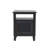 CAVINAS Modern Nightstand with 4 Solid Legs & Drawer, Mid-century Bedside Table, End Table for Bedroom, Brown - 3 of 4