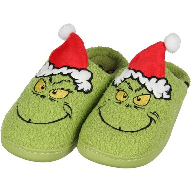 Seven Times Six Dr Seuss The Grinch 3d Hat Christmas Matching Family Rubber Bottom House Slipper Target