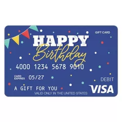 Visa Happy B-Day eGift Card - $50 + $5 Fee (Email Delivery)