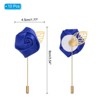 Unique Bargains Groom Wedding Handmade Pocket Flower Lapel Pin Boutonnieres 10 Pcs - 2 of 4
