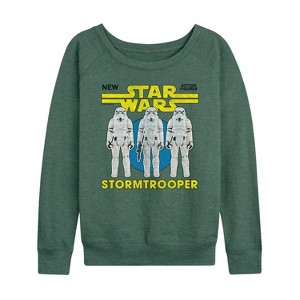 Women's - Star Wars - St Action Figure Lightweight French Terry Wide Neck Long Sleeve Shirt - 1 of 4