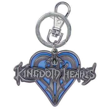 Monogram International Inc. Disney Kingdom Hearts Logo Blue Heart Key Ring