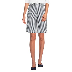 Lands' End Women's Elastic Back Classic 12" Chino Shorts - 1 of 4
