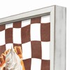 Brown Check Pumpkin Pie 16 x 16 Framed Print - 3 of 4