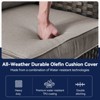 Buenhomino Deep Seat Outdoor Cushion Set 25"x22",Bench Outdoor Chair Cushion, Outdoor High Back Chair Cushion Seat Pad for Patio Furniture - 3 of 4