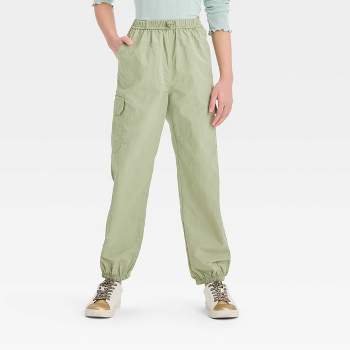 Girls' Pull-on Flare Ponte Pants - Cat & Jack™ Jade Forest Green