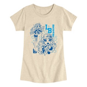 Girls' Monster High Laguna Blue Sketchy Fitted Short Sleeve