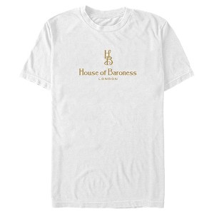 Men's Cruella House of Baroness London Logo Gold T-Shirt - 1 of 4