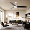 Warmiplanet 60' Ceiling Fans with Lights and Remote Control, White, DC Motor, 3 blades - 3 of 4