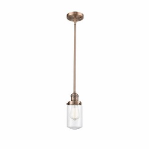 Dover - 1 Light Stem Hung Mini Pendant In Traditional Style-10.25 Inches Tall and 4.5 Inches Wide - 1 of 1