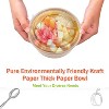 36Oz 50Pcs Large Paper Bowls with Lids, Disposable Soup Serving Bowls Bulk Party Supplies for Hot/Cold Food, Soup (36 OZ) - 4 of 4